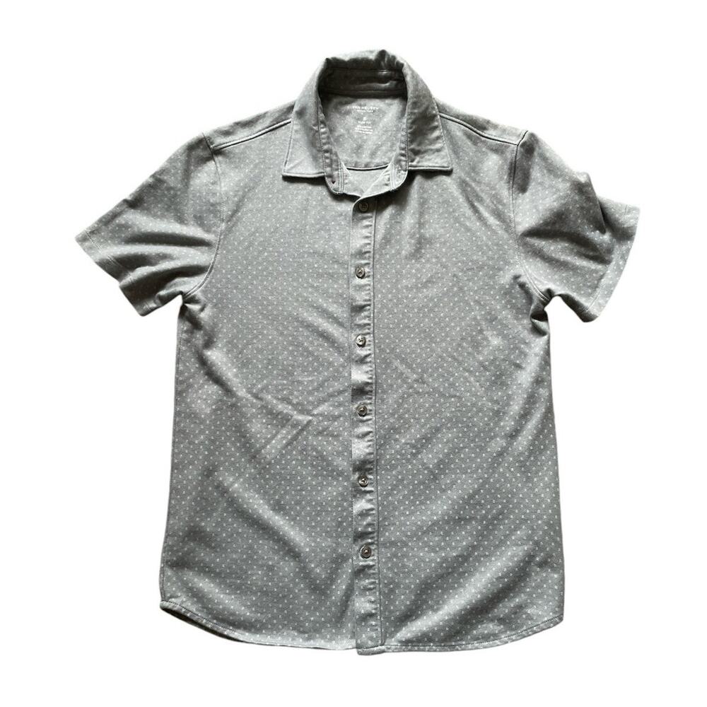 Van Heusen Gray Casual Button Down Shirt Size small Mens